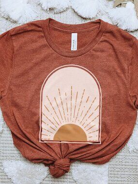 Golden Sun Graphic Tee ☀️✨ | “Stay Golden” Women’s Crewneck